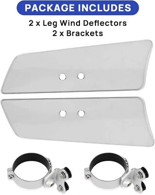 Дефлектор ветровой вилки подходит для Honda VTX1300R Kawasaki Suzuki Yamaha XV950 V-Star прозрачный - Изображение 1 из 4