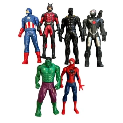Capitán América, Ant Man, Pantera Negra, Máquina de Guerra, Hulk, Spiderman Lote de 6 Foto 1 de 4