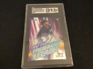 2019 Topps Chrome Freshman Flash Autograph Fernando Tatis Jr 48/99 SGC 9.5 - Picture 1 of 3