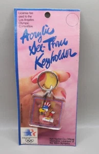Rare Vintage 1984 Olympic Games Keychain LA Bald Eagle Uncle Sam~ Free Shipping! - Picture 1 of 4