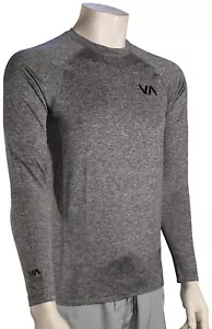 RVCA LS Rash Guard - Grey Heather - New - Picture 1 of 1