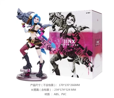 Official LOL League of Legends Jinx & Vi PVC Figure Statue Model Toy IN STOCK - Image 1 of 4