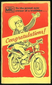 GUIDE To the new owner of a TRAIL BIKE Brochure Motos 1972 Initiation et Humour - Picture 1 of 7
