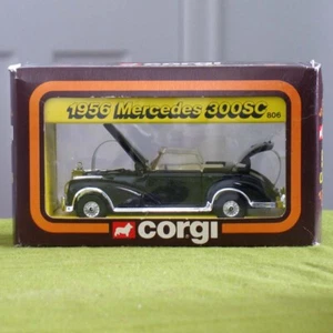 MINT 1983 Corgi 50s Classics #806 1956 Black Mercedes 300SC in Box Great Britain - Picture 1 of 7