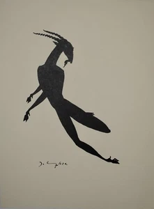 Delanglade Frederic - Litografía Original Firmada - Zodiaco Capricornio - Imagen 1 de 1