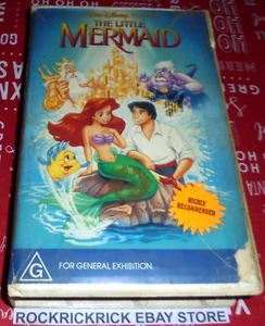 THE LITTLE MERMAID VHS TAPE RARE (FAT BOX) - Picture 1 of 3