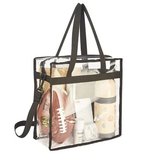 Clear Tote Bag Stadium Approved Handbag Purse for Work Beach Stadium Festival - Picture 1 of 6