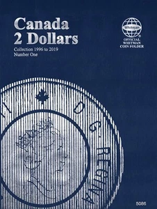 Carpeta de monedas Whitman 5086 CANADÁ 2 dólares $ Vol 1 1996-2019 álbum/libro NUEVO - Imagen 1 de 5