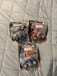 Maisto Ultimate Marvel Motorcycle Lot Spider-Man Ducati Captain America Elektra - Picture 1 of 13