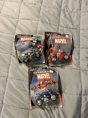 Maisto Ultimate Marvel Motorcycle Lot Spider-Man Ducati Captain America Elektra - Image 1 of 4