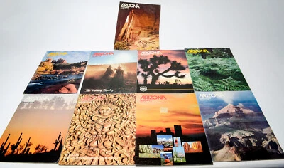 Arizona Highways Magazine Set x9, 1981 missing Sept. Nov. Dec Native American SW - Image 1 of 4
