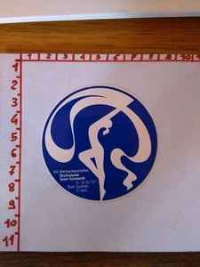 ADESIVO VINTAGE STICKER kleber VIII WELTMEISTERSCHAFTEN RHYTHMISCHE SPORT GYMNAS - Bild 1 von 1