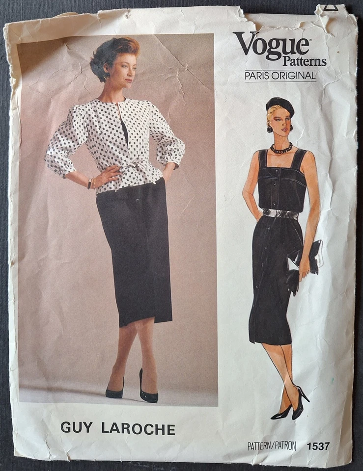VOGUE SEWING PATTERN - GUY LAROCHE Design - MISSES' JACKET & DRESS - Size 10 - image 1 of 1