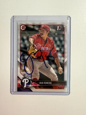 2018 Bowman - Prospect Autographs JoJo Romero Rookie Phillies - Image 1 of 2