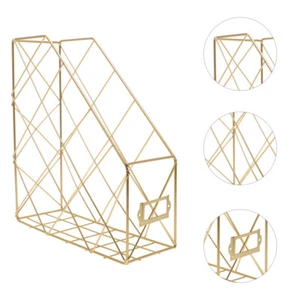 Office Supplies Desktop Storage Box Folder Rack Books Organizer Storage Rack - Picture 1 of 11