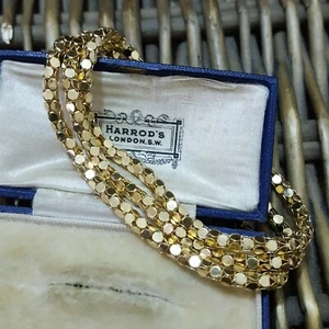 Qvc 925 Sterling Silver Bracelet, Multistrand Bracelet, Gold Plated, 8.2" - Picture 1 of 7