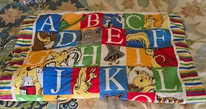 Dr Seuss The Cat in the Hat Alphabet & Book Titles Theme Comforter Crib Blanket - Picture 1 of 6