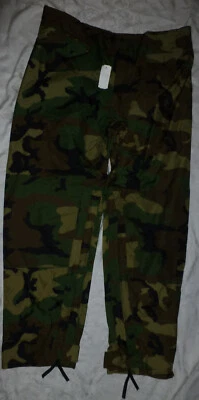 NWT US Military Issue Woodland ORC Industries Improved Rainsuit Trousers X-LG - Image 1 of 4