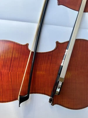 4/4 Cello Bow Carbon fiber Stick Ebony frog High Quality - Image 1 of 4