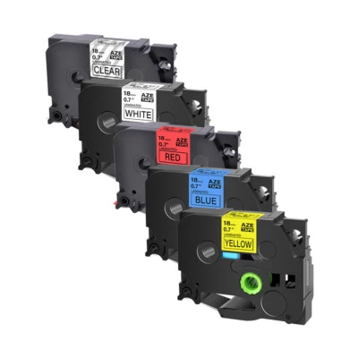 5PK Compatible con Cinta de Etiqueta Brother P-Touch TZ141 241 441 541 641 3/4" Foto 1 de 4