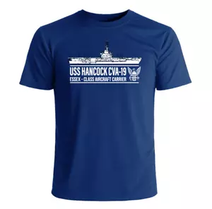 USS Hancock CVA-19 T-Shirt US Navy Officially Licensed - Picture 1 of 3