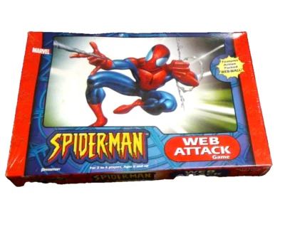 Marvel Spiderman Web Attack Board Game 2003 Pressman - New Sealed Dented Box - Image 1 of 4