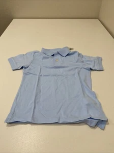 The Children’s Place Boys Uniform Pique Polo Light Blue Size S - Picture 1 of 3
