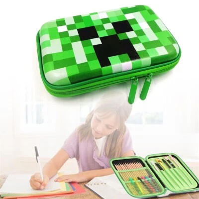 Minecraft Pencil Case Hardback Stationary Organizer with Compartment for Student - Image 1 of 4