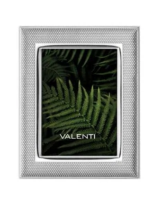 Valenti Valenti Cornice Portafoto in Argento Maglia Milano 18 x 24 Cm - Foto 1 di 1