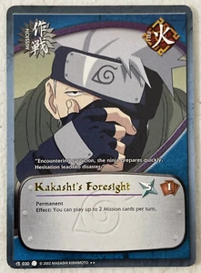 Naruto CCG - Kakashi's Foresight - #030 - Gold Text Rare - Picture 1 of 2