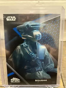 2022 Star Wars Chrome Black BOUSHH # 77 REFRACTOR - RETURN OF THE JEDI - /75 - Picture 1 of 15