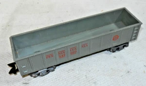 Marx 347100 gray Pennsylvania gondola - HTF version on 3/16ths trucks! (C) - Picture 1 of 7