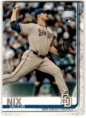 Jacob Nix 2019 Topps Rookie #33 San Diego Padres - Image 1 of 2