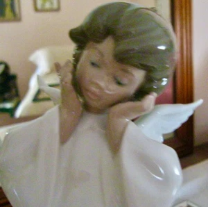 LLADRO VNTAGE ANGEL STATUE IN PERFECT CONDITION. SIGNED "DAISA MIME ANGEL" - Picture 1 of 11