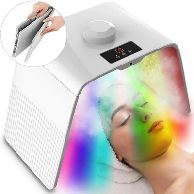 Máquina facial de terapia de luz LED de 7 colores con nano spray de niebla rejuvenecimiento de la piel Foto 1 de 4