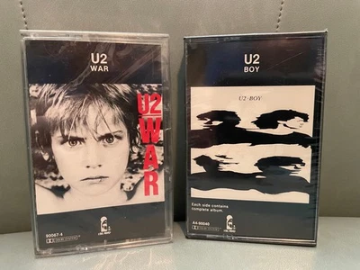 Lot of Sealed U2 Cassette Tapes War & Boy Foto 1 de 4