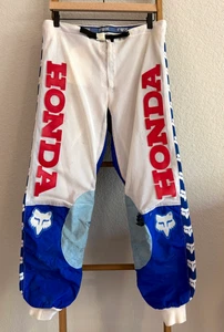 Vintage Pro Racer Larry Hooper Mesh Vented Fox Racing Honda Motocross Pants, 34 - Picture 1 of 24