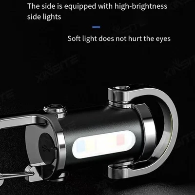 Porte-clés lampe de poche rechargeable avec charge USB et pour usage extérieur - Image 1 of 4