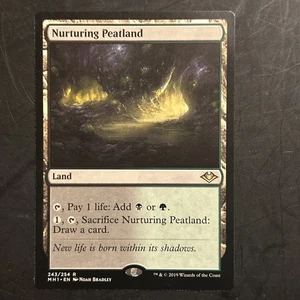 MTG Magic the Gathering Nurturing Peatland (243/316) Modern Horizons LP - Picture 1 of 2