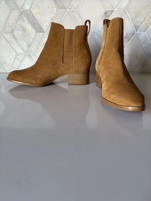 Rag & Bone Talla 38/8 Marrón Tostado Gamuza Bota Chelsea Pull On Walker Foto 1 de 4