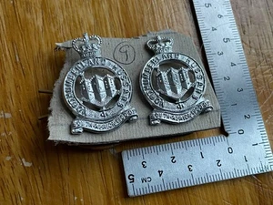 Original British Army Northumberland Hussars Collar Badges - Picture 1 of 2