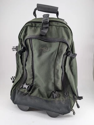 Eagle creek latitude 20 switchback carryon roller backpack luggage green cordura - Image 1 of 4