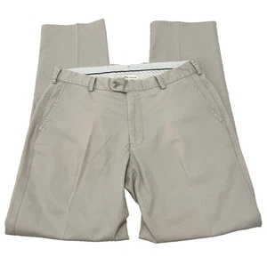 PETER MILLAR Men's Chino Khaki Pants Pima Cotton Stretch Tan Size 32x32 - Picture 1 of 12