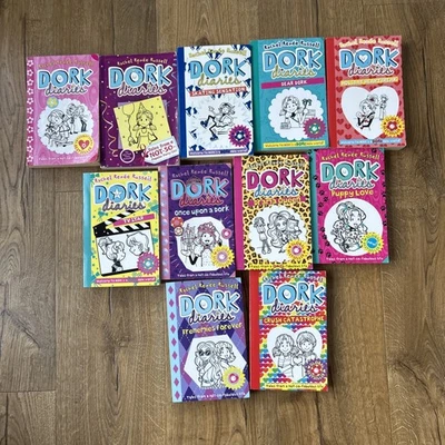 Dork Diaries Series 11 Books Set Rachel Renee Russell 1-12 missing book 3 PB - Image 1 of 4