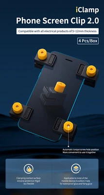 LCD Screen Clamp Clip Set Phone/Tablet  Qianli ToolPlus iClamp 2.0 4pcs OLED UK - Image 1 of 4