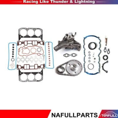 Juego completo de juntas para Chevrolet S10 1996-1998 kit de cadena de distribución bomba de agua 4,3 L Foto 1 de 4