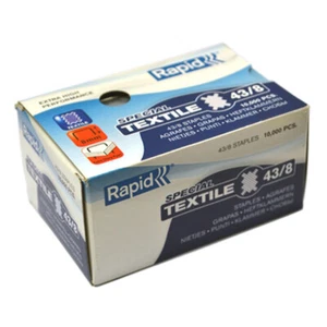 Grapas textiles Rapid extrafinas/súper fuertes serie 43 para K1tx 6-8 mm - Imagen 1 de 3