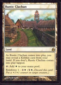 Rustic Clachan - Morningtide - Magic MTG - LP - Picture 1 of 3