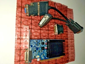VGA PCI-E 2.0 Card GeForce 8400 GS 1GB 64-Bit DDR3 Dual DVI &  with adaptors     - Picture 1 of 6