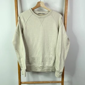 The North Face Sweatshirt Womens Medium Beige Crew Neck Long Sleeve Pullover - Picture 1 of 11